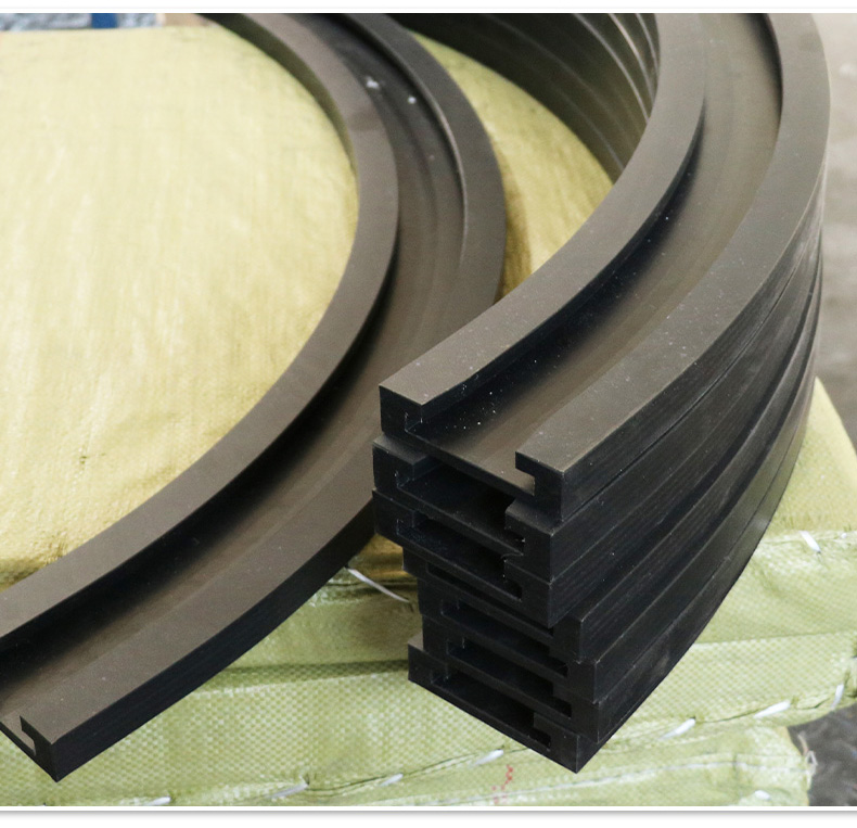 Food machinery chain guide rail conveyor track wear-resistant strip self-lubricating polymer polyethylene slide rail pad