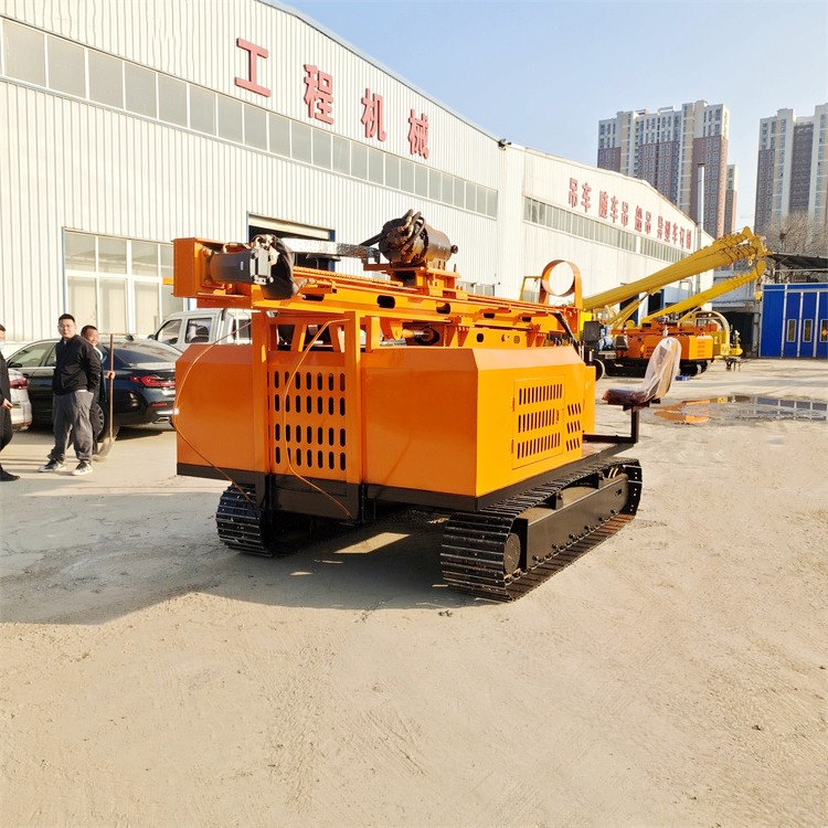 Light and Volt Ground Nail Pile Screwing Machine Crawler Mountaineering Tiger Pile Driving Machine Hydraulic Spiral Drilling Machine