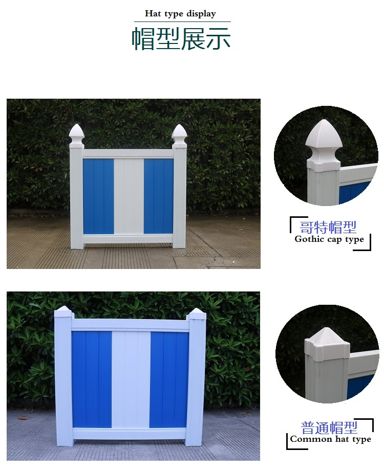 Thickened white PVC enclosure construction site municipal safety isolation project color steel temporary foam enclosure fence