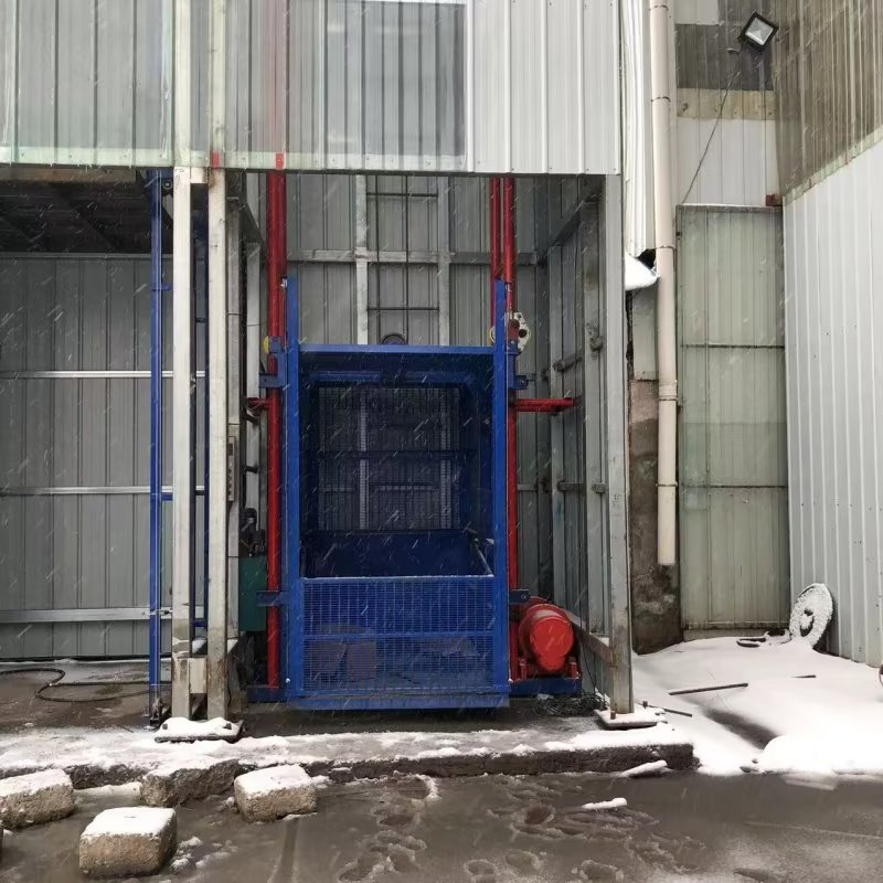 Elevator shaft elevator shaft hoist shaft type material lifting platform single cage track material lifting machine manufacturer