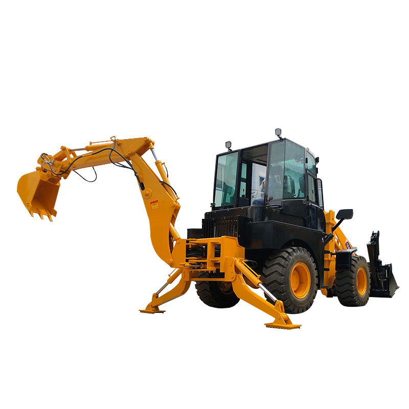 Hoisting QZ20-25Backhoe 2.5-ton Backhoe Loader Two Busy Engineering Machines