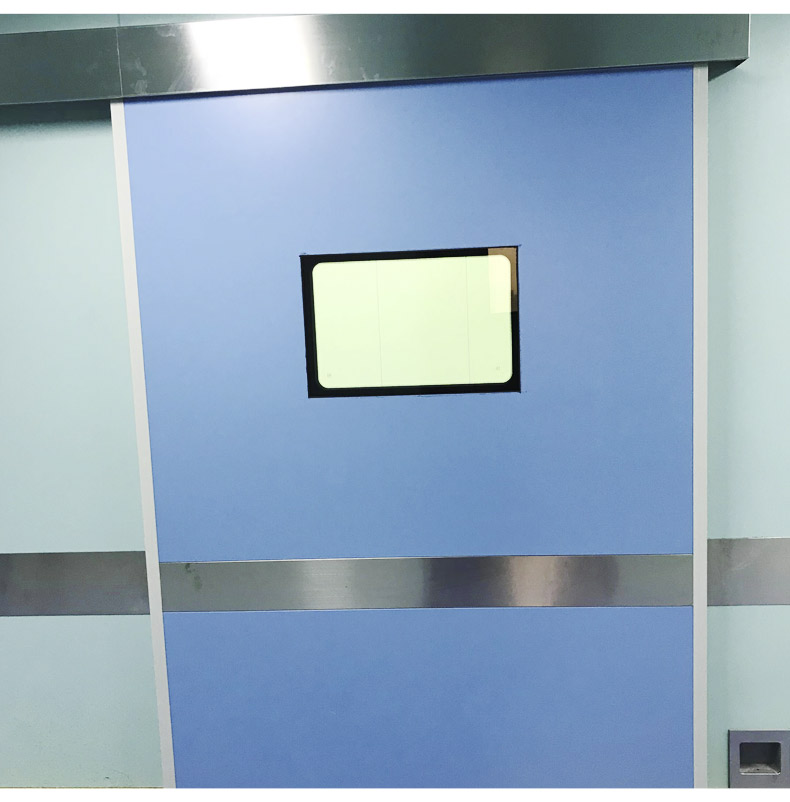 Operating room experimental medical mechanism electric translation airtight door, steel automatic induction purification door, sealed clean door