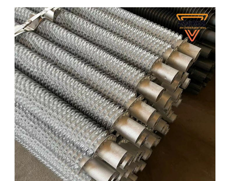 304 stainless steel finned tube industrial equipment heat dissipation pipe flange elbow connection