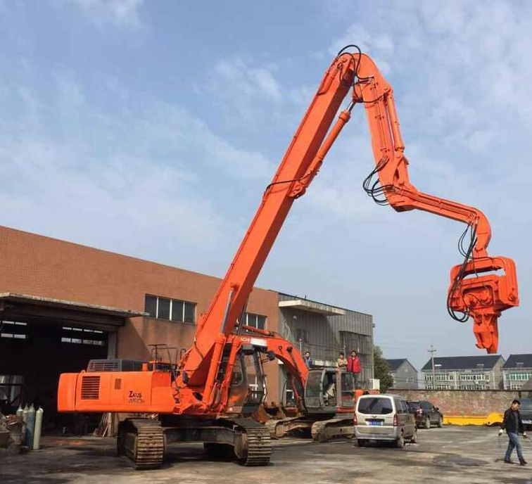 Hook arm refitting plant, excavator pile driving arm, 350 photovoltaic pile hammer, Pile driver manufacturer