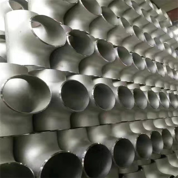人行道防撞栏杆用管件配件 不锈钢四通 焊接高压锻造