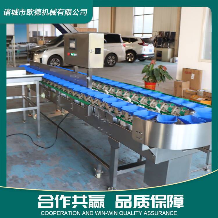 Material box sorting machine, fully automatic aquatic product grading machine, sea cucumber and chicken feet weighing and sorting equipment