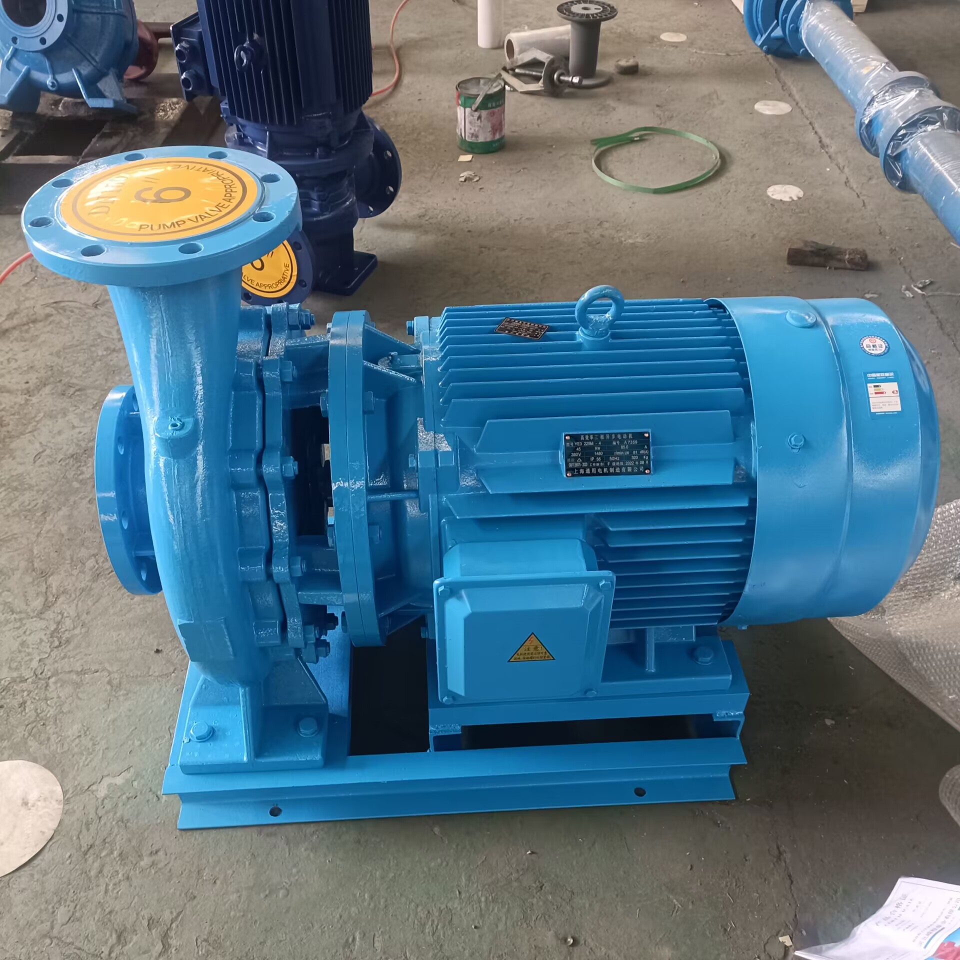 The manufacturer provides ISW horizontal pipeline centrifugal pump, 2-inch garden irrigation pump, 3-inch boiler circulating fire booster pump