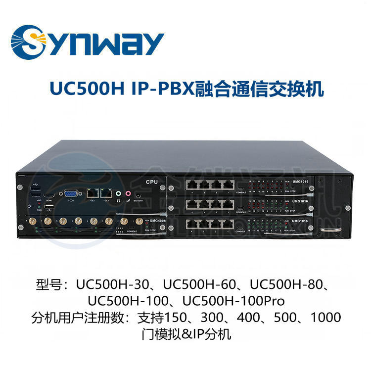 Sanhui UC500H IP-PBX Integrated Communication Switch IP Group Telephone Localization Private Network Voice Transformation