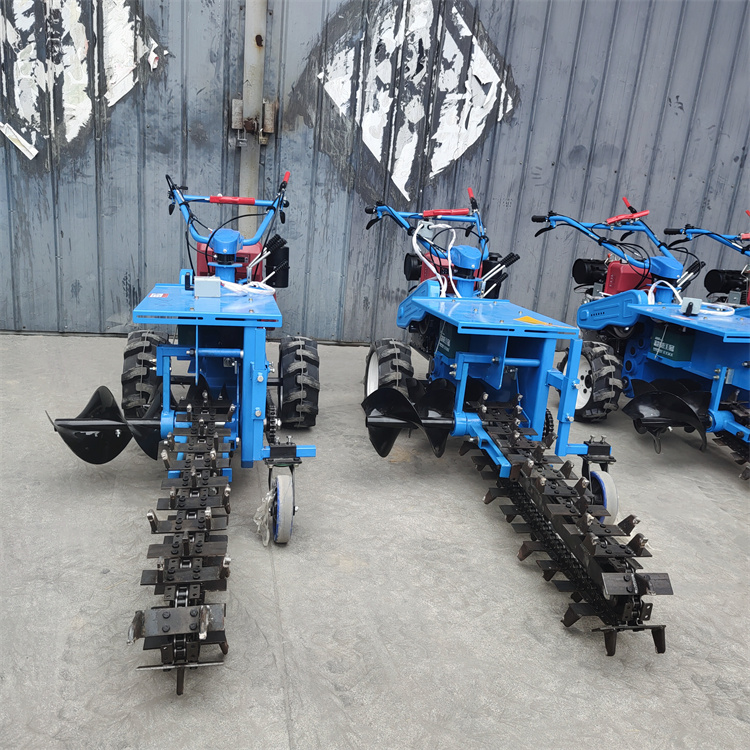 Chain buried pipe trenching machine, small orchard trenching machine, Chengyu tracked diesel trenching machine