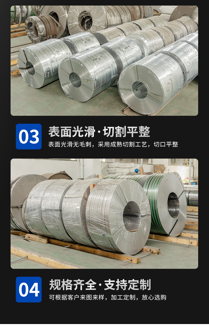 DX51D+Z galvanized steel strip, pre-stressed galvanized corrugated pipe and steel strip supplied by Wanda for highway bridges