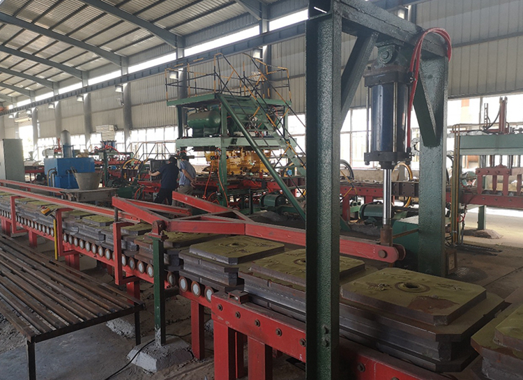 Iron mold sanding iron mold sanding line casting line molding line iron sanding machine