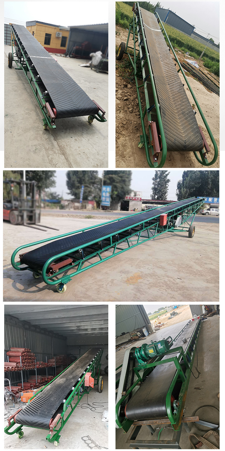 Large inclination belt conveyor Continuous belt conveyor Chifeng mechanical climbing belt conveyor Customization