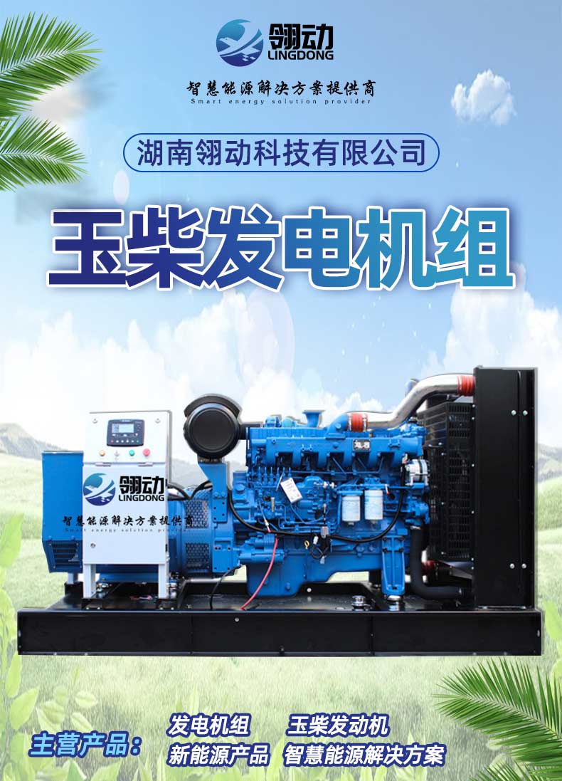 Lingdong Technology 1500kw Yuchai generator set cylinder cover structure with maintenance windows on the side of the body