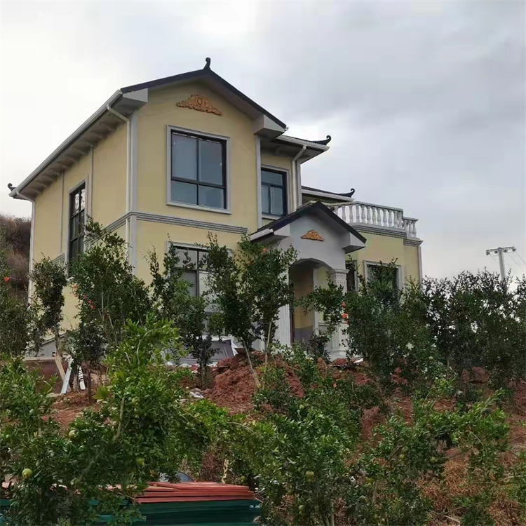 Rural light steel villas with multiple floors, single floors, and optional steel structure can be used for office and accommodation. Xinjingxiang