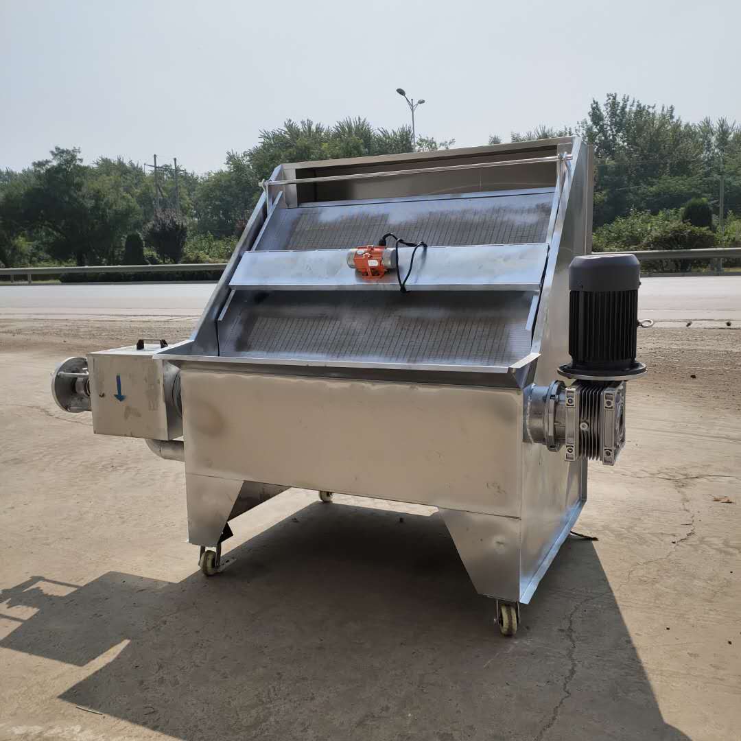 Fecal dewatering machine, aquaculture dry wet separation, solid-liquid separation, extrusion machine, oblique screen separator