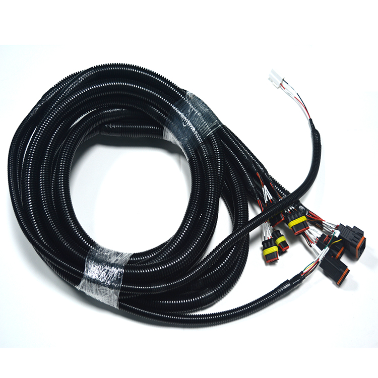 New energy low-speed vehicle harness ES23-PN socket shielded twisted pair heating lithium battery multi head harness assembly