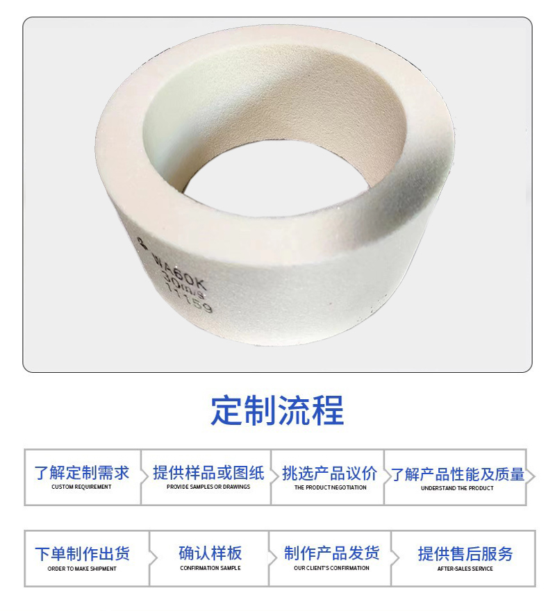 White corundum cylindrical resin grinding wheel_ Ceramic grinding tool for grinding flat surfaces_ Professional customization, non-standard production