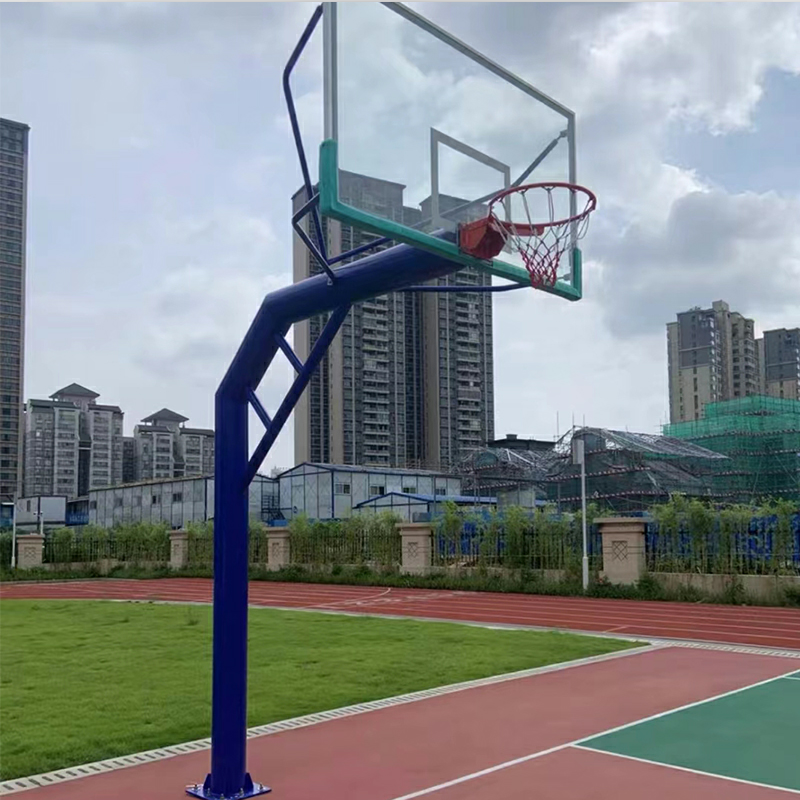 Giant Bird Sports customized Basketball court big curved beam round tube basketball rack 219 diameter basketball rack