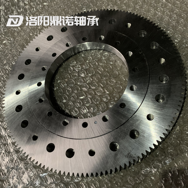 Small rotary bearing with external teeth, precision oblique tooth rotary table bearing, thin-walled small clearance rotary bearing