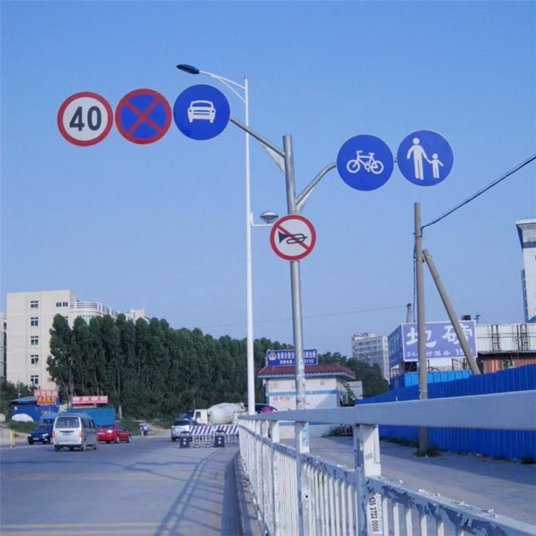鑫熙标牌杆公路交通标志杆 加工定制F型T型杆规格多样