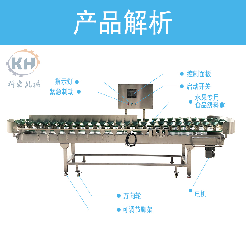 Apple, orange, peach rotary weight classifier automatic intelligent weighing and sorting machine melon, fruit and vegetable sorting machine