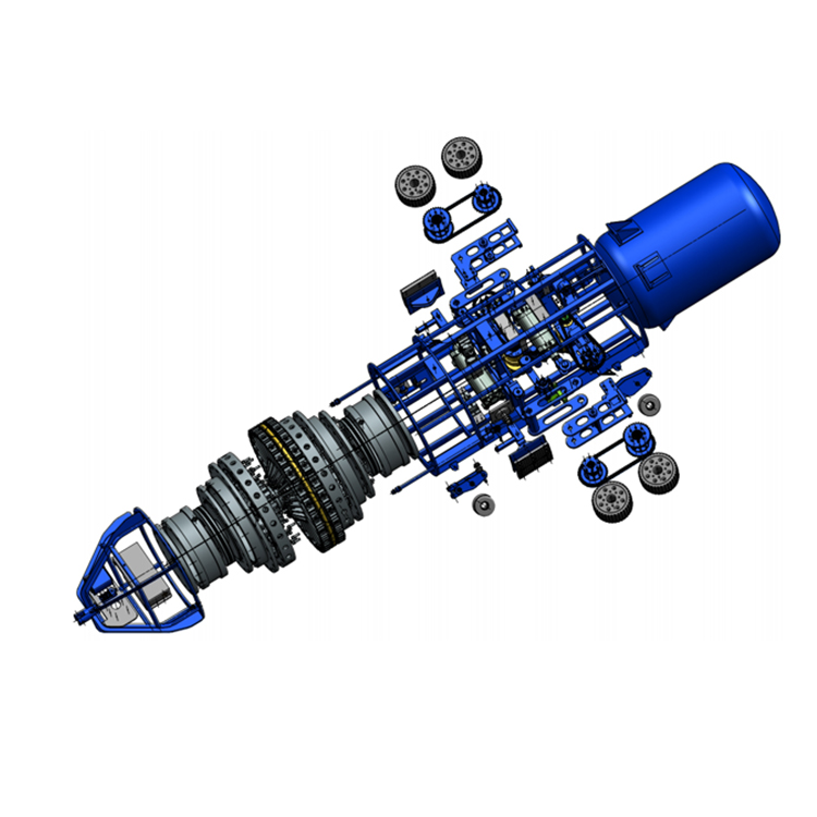 Model 1219/flexible pipe hydraulic inner butt welding equipment Four-wheel drive automatic positioning