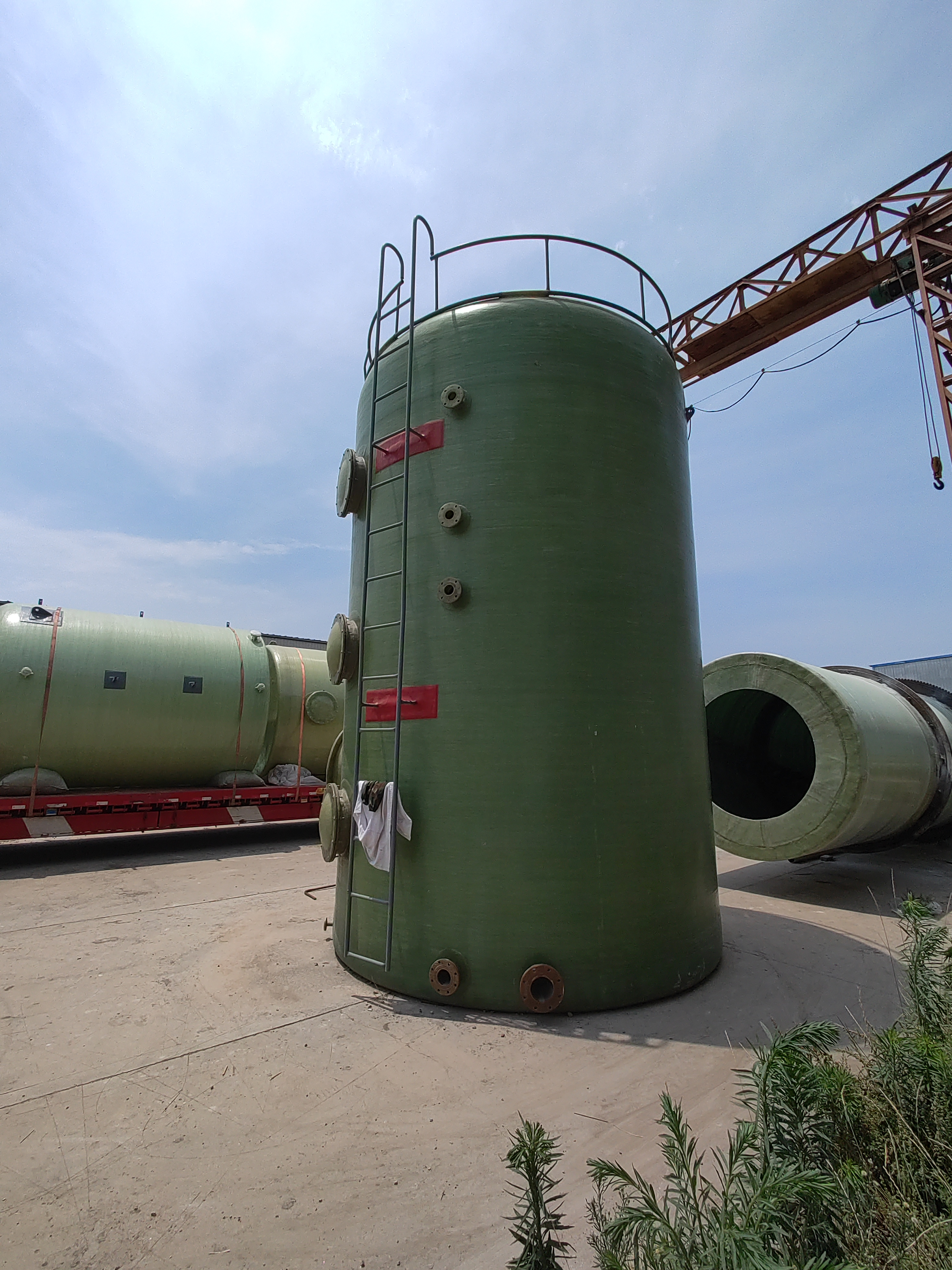 FRP desulfurization tower spray tower wet electrostatic precipitator flue gas acid mist purification tower alkali washing tower acid washing coke quenching tower