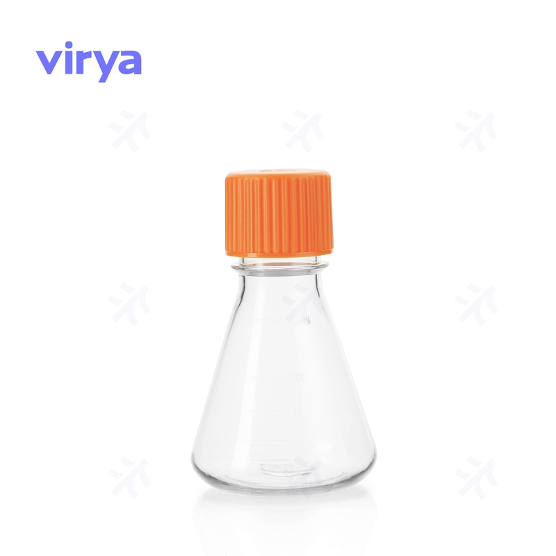 Virya independent packaging for cell culture 125ml, breathable cover, 1 triangular cell shake bottle per bag