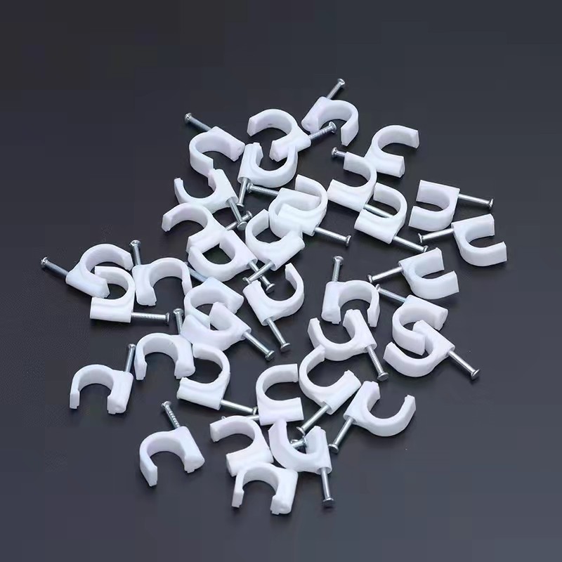 Circular steel nail wire clip, square wire nail, cement nail, wall nail, mesh wire clip, wire wall wiring clip, fixing device