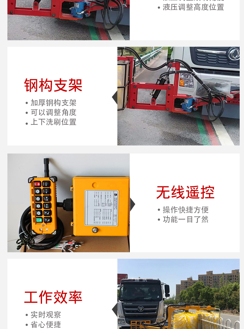 Continuous operation of small cleaning equipment for corrugated guardrail cleaning machines in urban streets