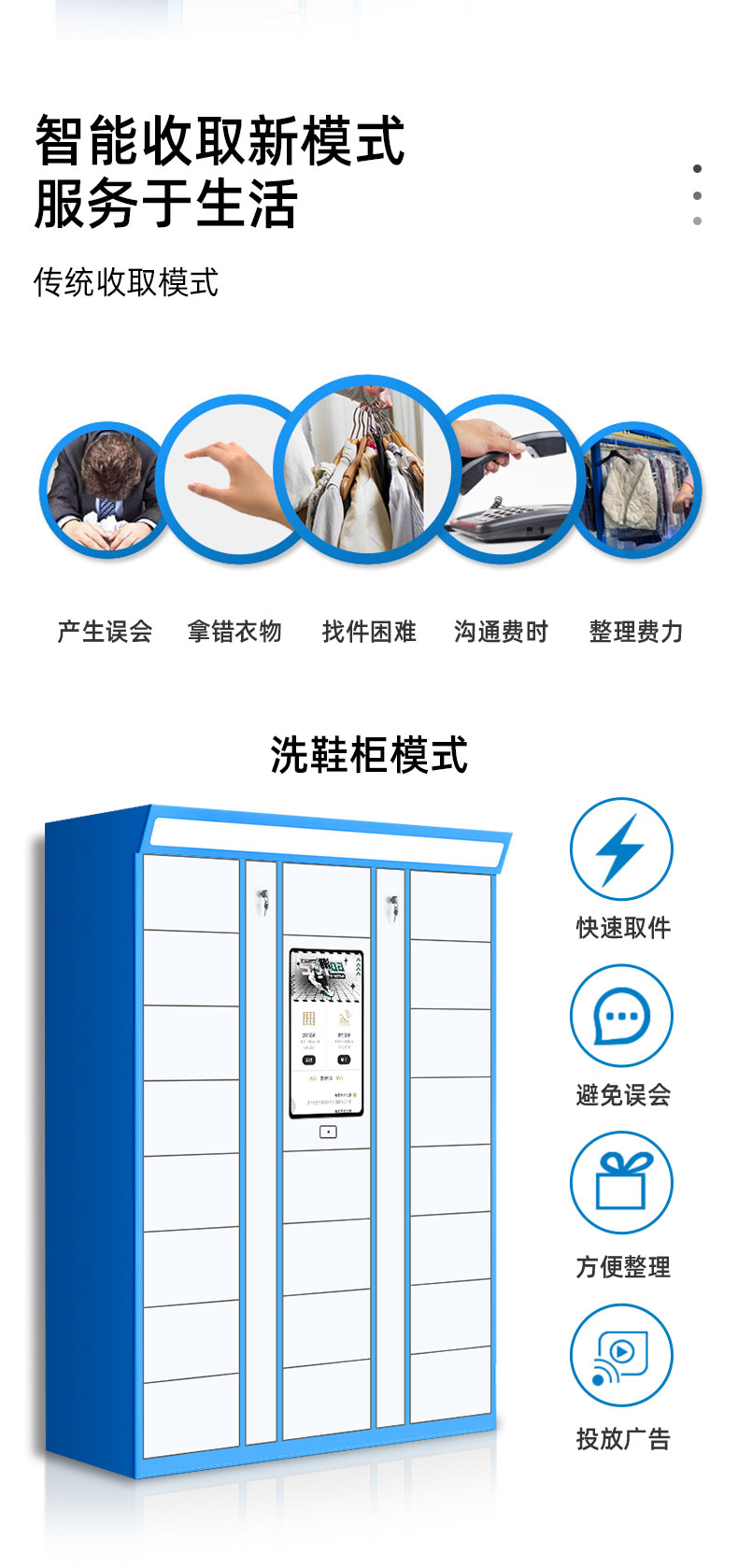 Intelligent shoe washing cabinet, shared laundry cabinet, dry cleaning shop, self-service shoe receiving cabinet, wardrobe, school community, outdoor storage cabinet