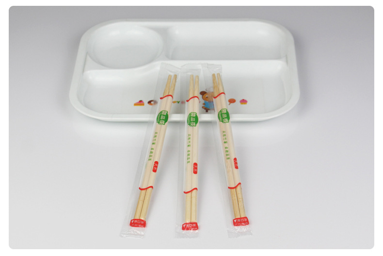 Disposable chopsticks, spoons, stickers, set meals, takeout, fast food, commercial round chopsticks, restaurants, convenient and environmentally friendly bamboo chopsticks, tableware bags