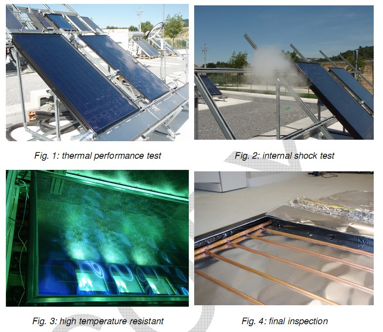 Corrosion resistant and wear-resistant ultra white low iron 3.2mm high transmittance 2 square meter household flat solar hot water system