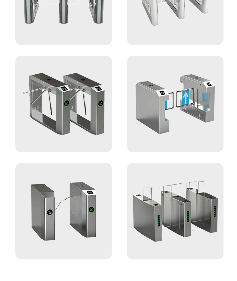 Intelligent barrier system manufacturer produces facial recognition gate machine that supports customized 304 material for durability