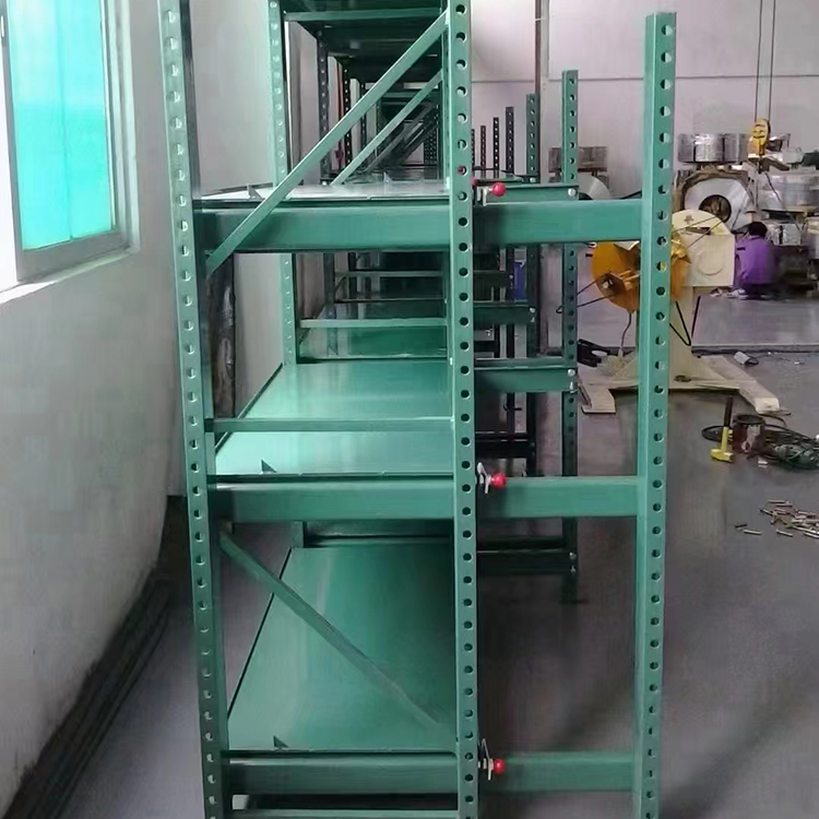 Fully open and semi open drawer type mold rack Factory injection molding warehouse Layered mold rack Customized material placement rack