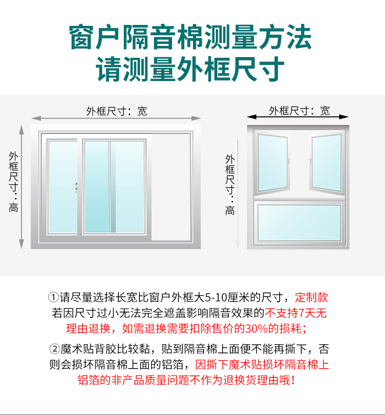 Yipai Window Special Insulation Cotton Sun, Sun, Wind, Dust, and UV Protection Construction Soundproofing Window Balcony