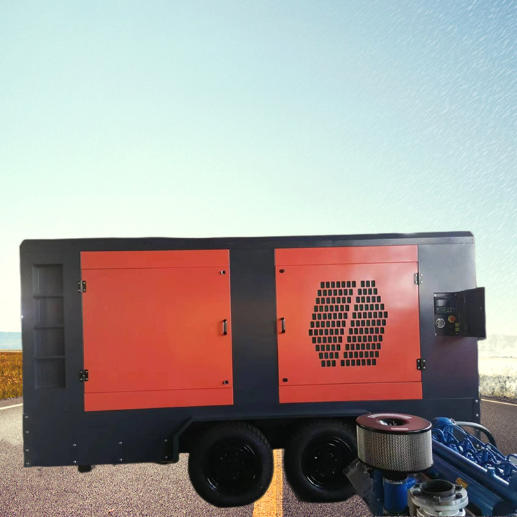 Mining mobile box integrated air compressor explosion-proof diesel compressor 41kw3 cubic 8kg