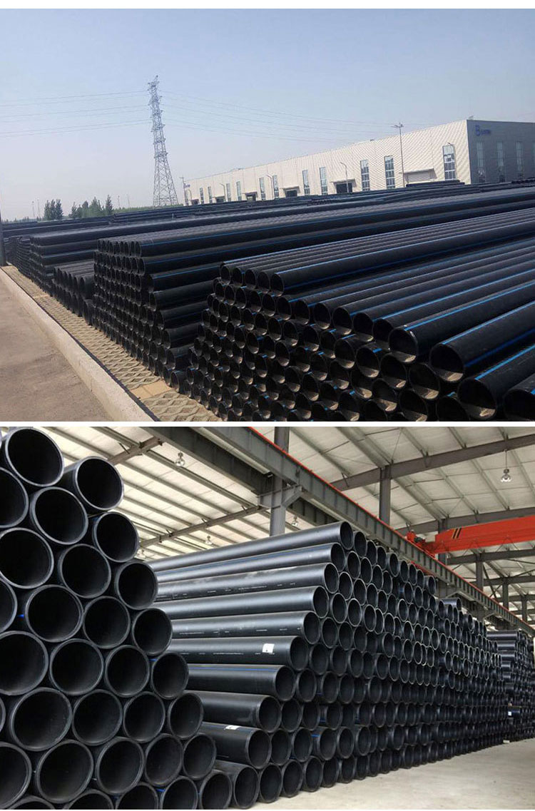 HDPE steel wire mesh skeleton composite pipe, fire water supply pipe, large diameter polyethylene solid wall water pipe, with various specifications