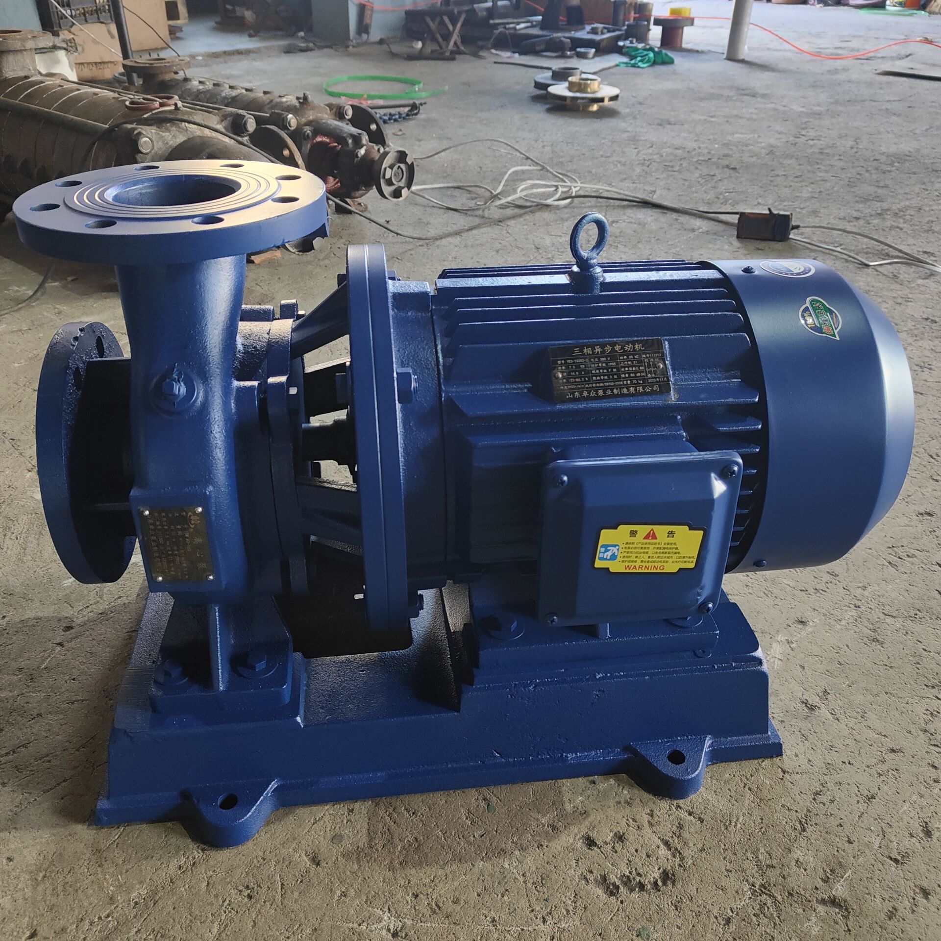 Zhuozhong ISW Horizontal Centrifugal Pump Community Closed Cycle Factory Water Supply and Drainage ISW100-160