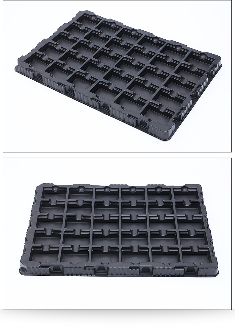 Anti static electronic blister tray, PVC plastic material, manufacturer customized general IC electronic product packaging