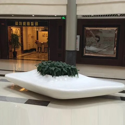 Shopping Mall Seats Landscape Glass Fiber Reinforced Plastic Outdoor Leisure Craftsmanship Distant Navigation Shaped Seats