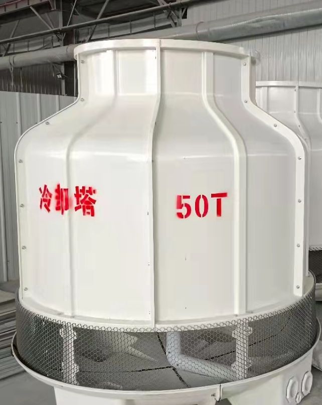 Weihan 100 ton large flow, low noise, and high temperature circular fiberglass cooling tower, cold water tower, heat dissipation tower, cooling water tower