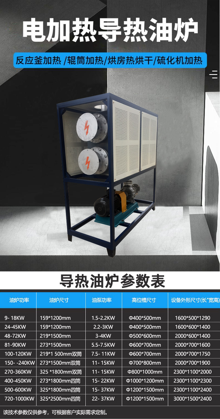 Thermal oil heater, hot press, reaction kettle, roller drying room, electric heater, 200000 kcal thermal oil furnace