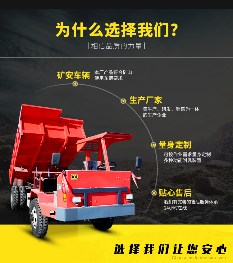 12 ton underground mining Dump truck tunnel slag hauling truck mine truck Beijun supports customized ore truck