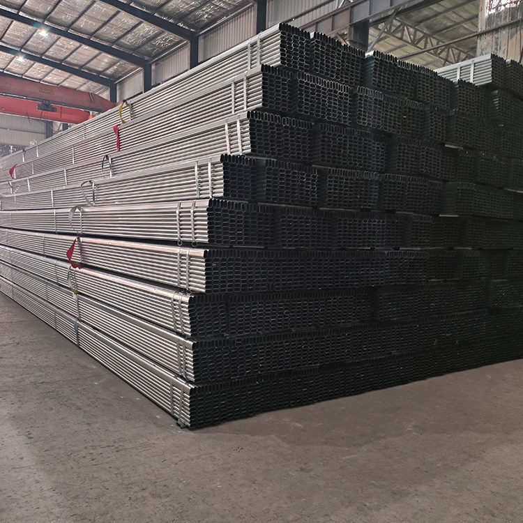 Wholesale of elliptical pipes by manufacturers, elliptical welded pipes, steel pipes for greenhouse use, galvanized elliptical steel pipes, customized for shrinkage bending