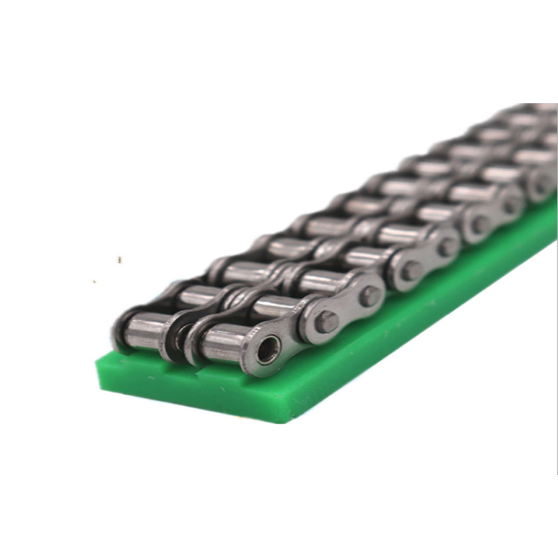 08b chain guide rail 4 split chain plastic guide groove green wear-resistant ultra-high molecular weight polyethylene slide rail