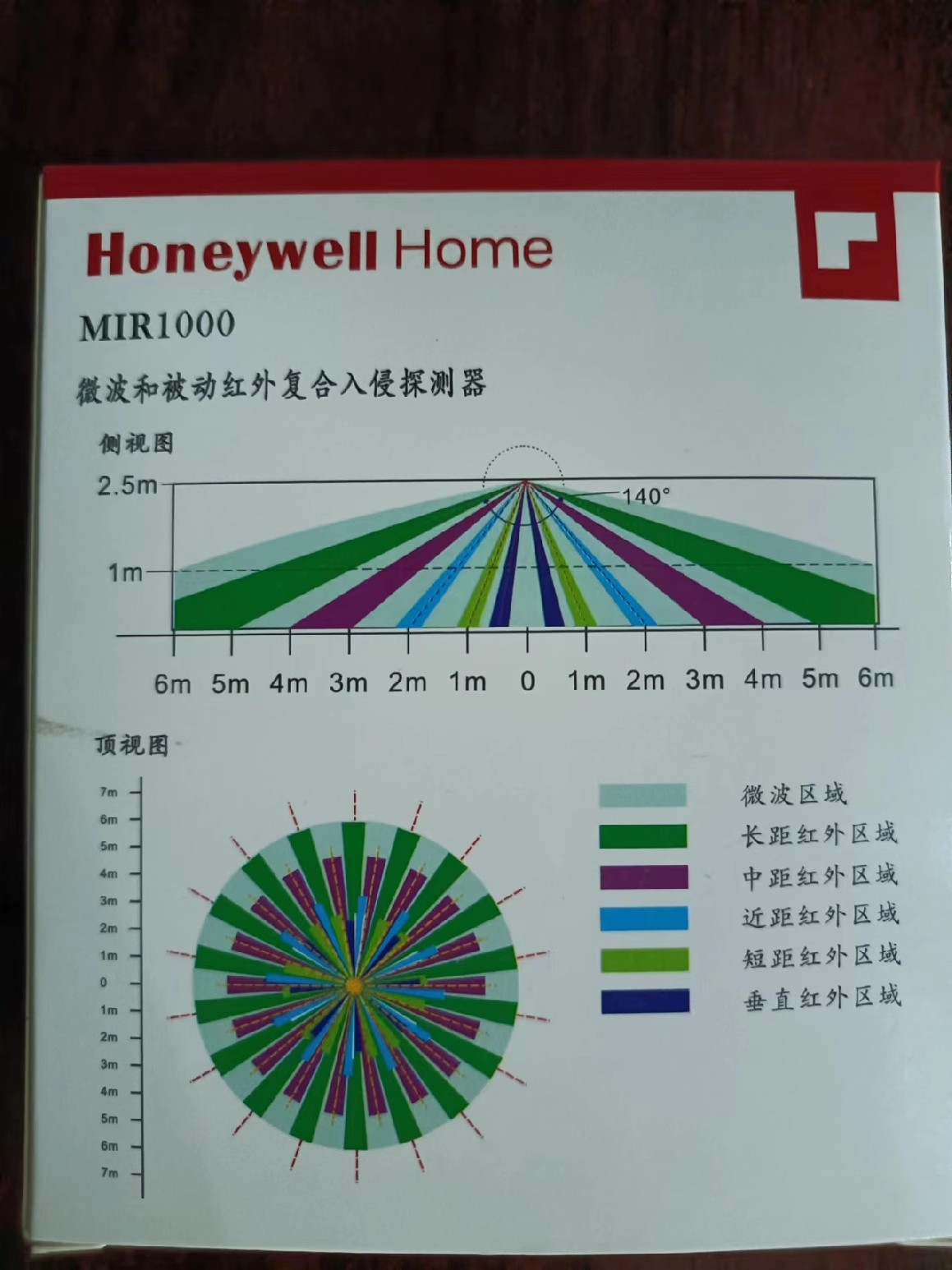 Original Honeywell Resideo Domain Adaptation MIR6000 MIR1000 Ceiling mounted Dual Discrimination Infrared Microwave Detector