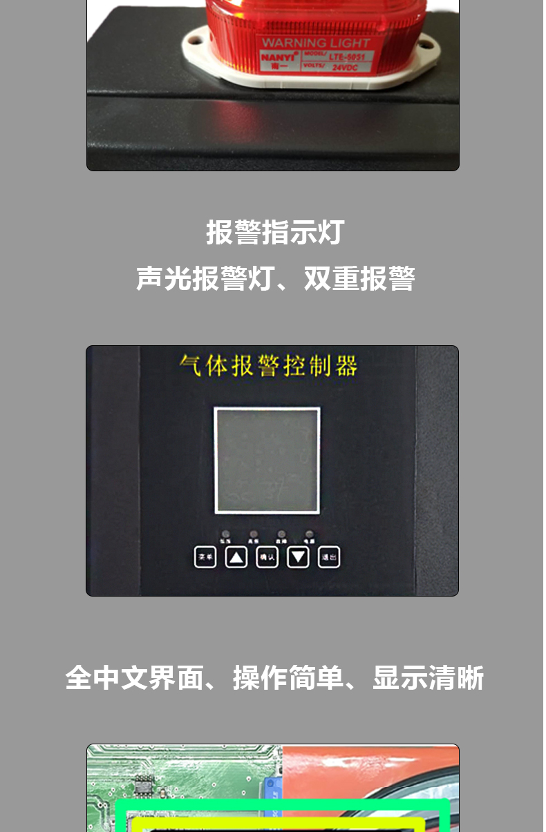 Chenjing Direct Supply Toxic Gas Detection Alarm Carbon Dioxide Detection Alarm Real time Detection on Site