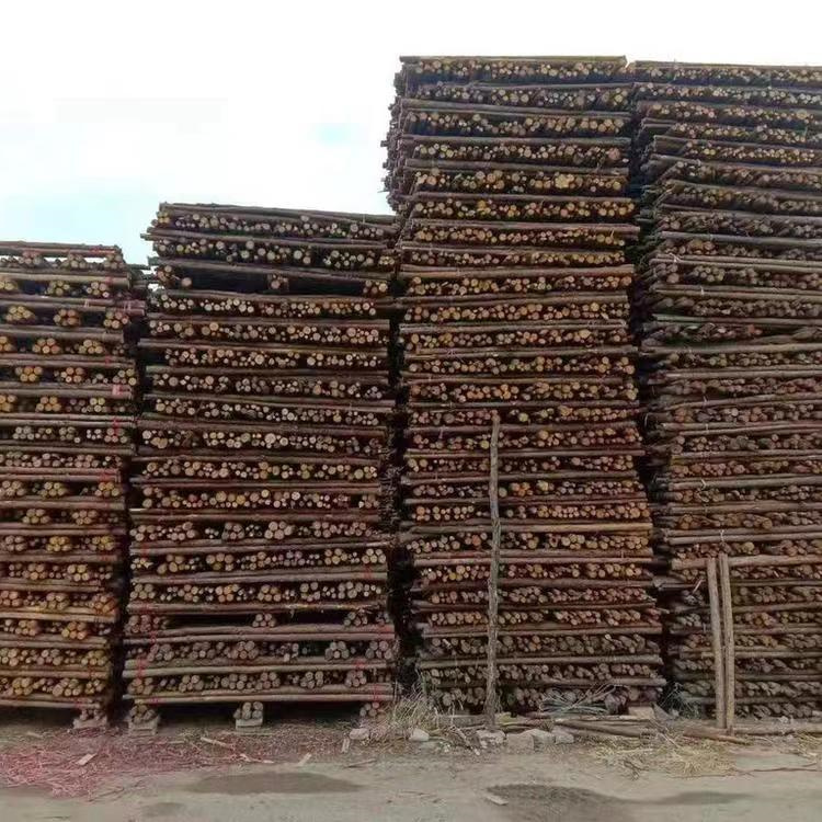 Hongyuan 1-6 meter cedar pile landscaping project uses cedar green poles