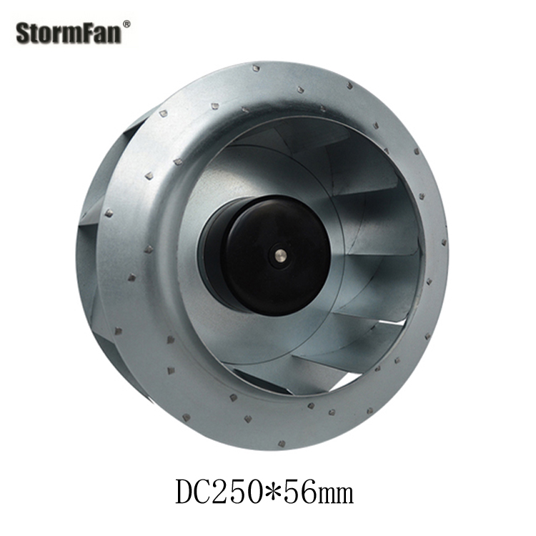 Refrigeration system equipment for refrigerated trucks - Fan outer rotor rear tilting centrifugal fan R1G250 1590m3/H air volume